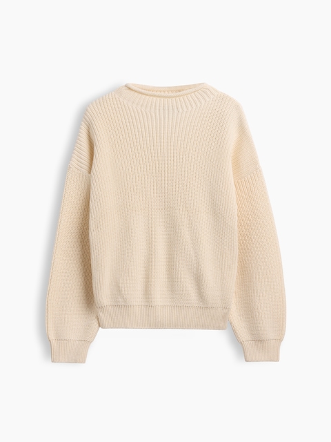 100% Cotton Oversized Rollneck Sweater
