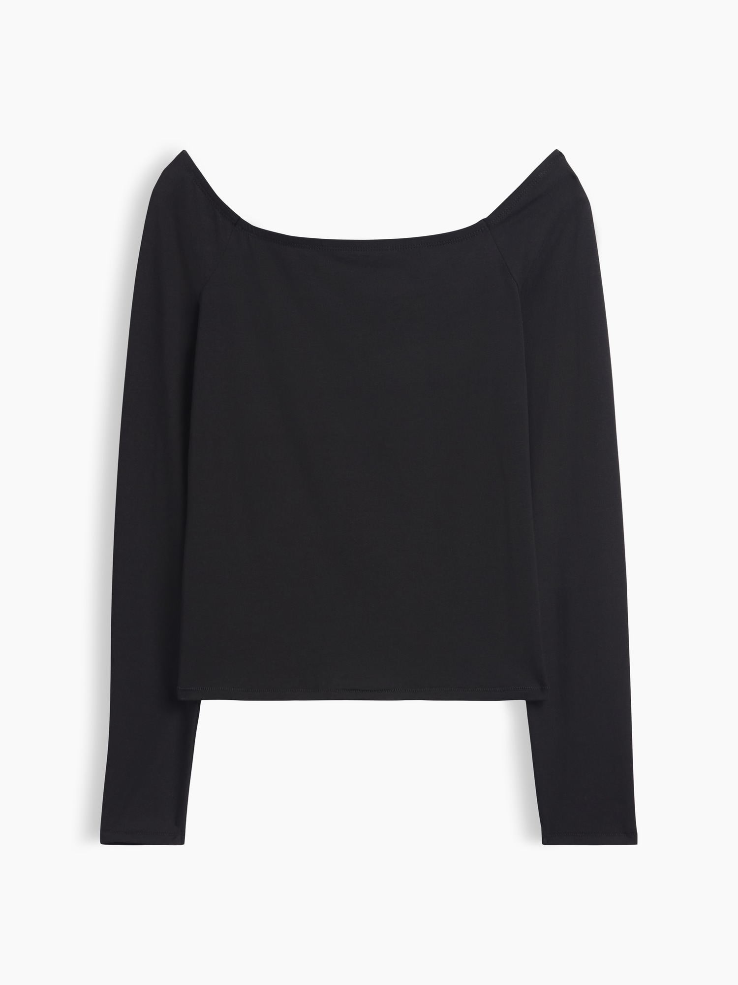 Женская футболка Gap CloseKnit Jersey Crop T-Shirt, цвет: Чёрный