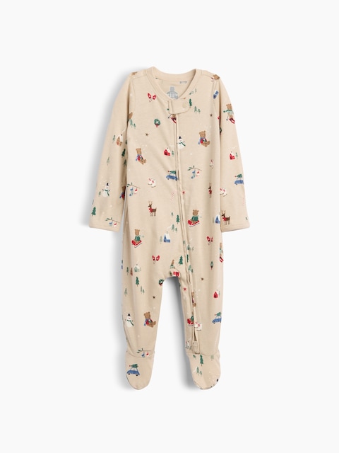 Baby Organic Cotton Footed One-Piece