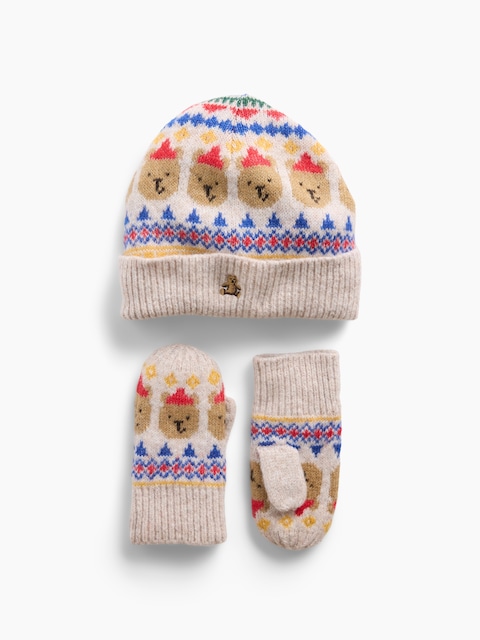 Baby & Toddler Fair Isle Beanie & Mittens Set