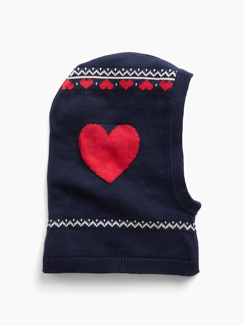 Baby & Toddler Heart Fair Isle Hood