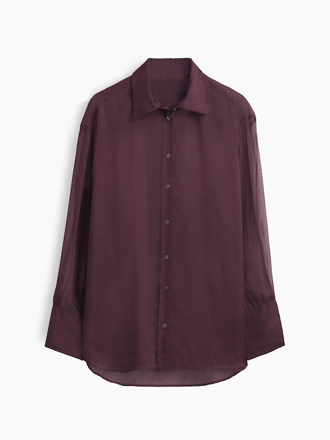 Sheer Organza Big Shirt