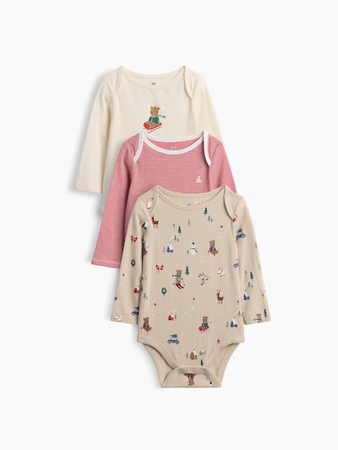Baby First Favorites Organic Cotton Bodysuit (3-Pack)