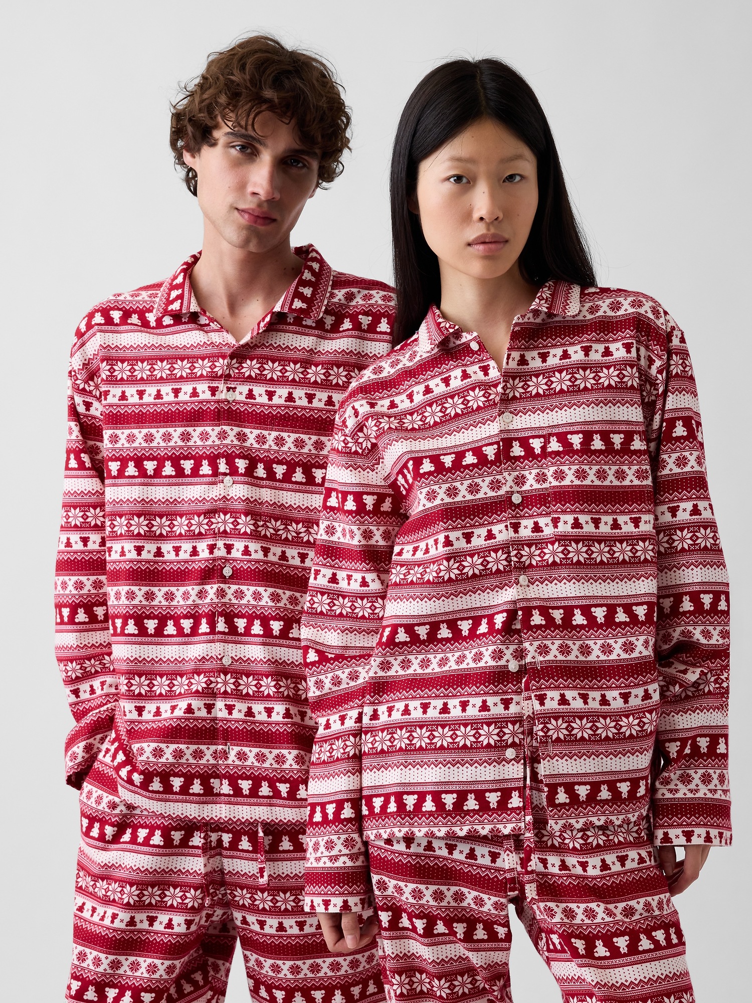 Женская рубашка Gap Adult Softest Flannel PJ, цвет: С принтом, вариант 1 — фото 2