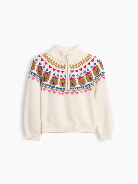 Baby & Toddler Fair Isle Half-Zip Pullover Sweater