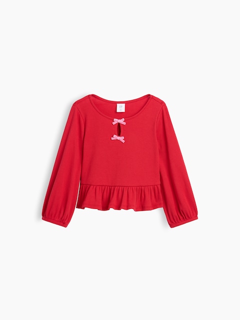 Baby & Toddler Rib Peplum Top