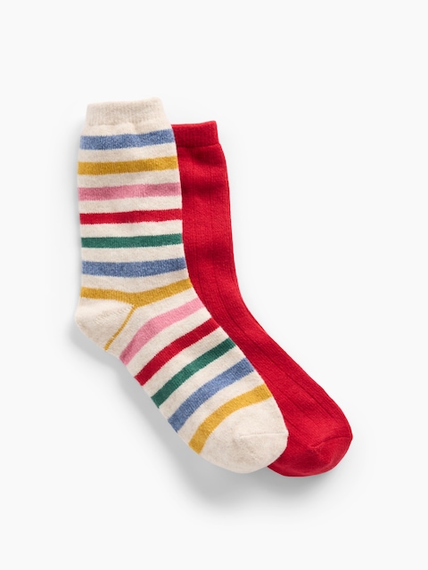 Kids CashSoft Crew Socks (2-Pack)