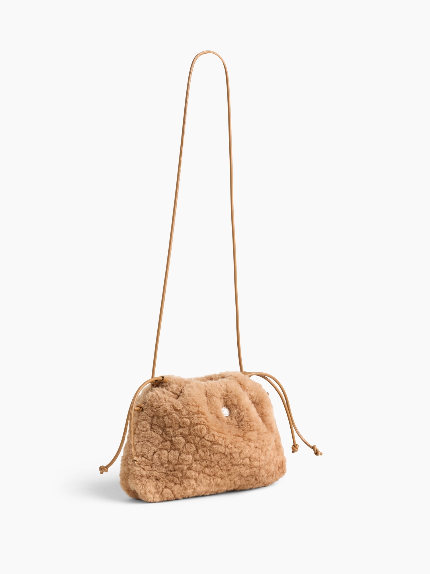 Сумка Gap Sherpa Pouchette, цвет: Коричневый — фото 3