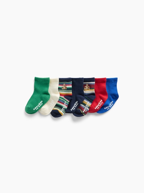 Baby & Toddler Quarter Crew Socks (7-Pack)