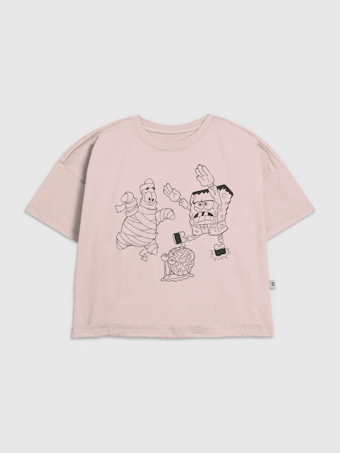 Kids Spongebob Halloween Graphic T-Shirt