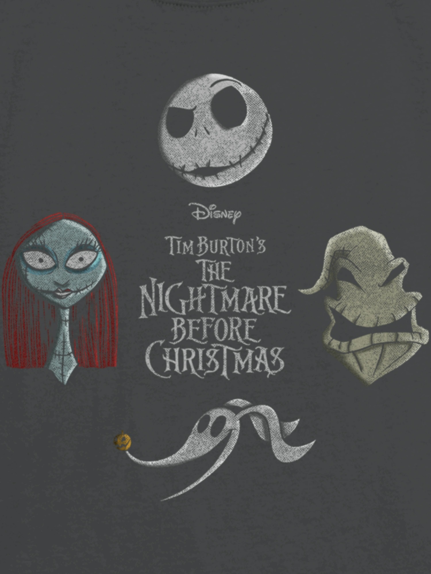 Детская футболка Gap The Nightmare Before Christmas Vintage Graphic, цвет: Moonless Night — фото 2