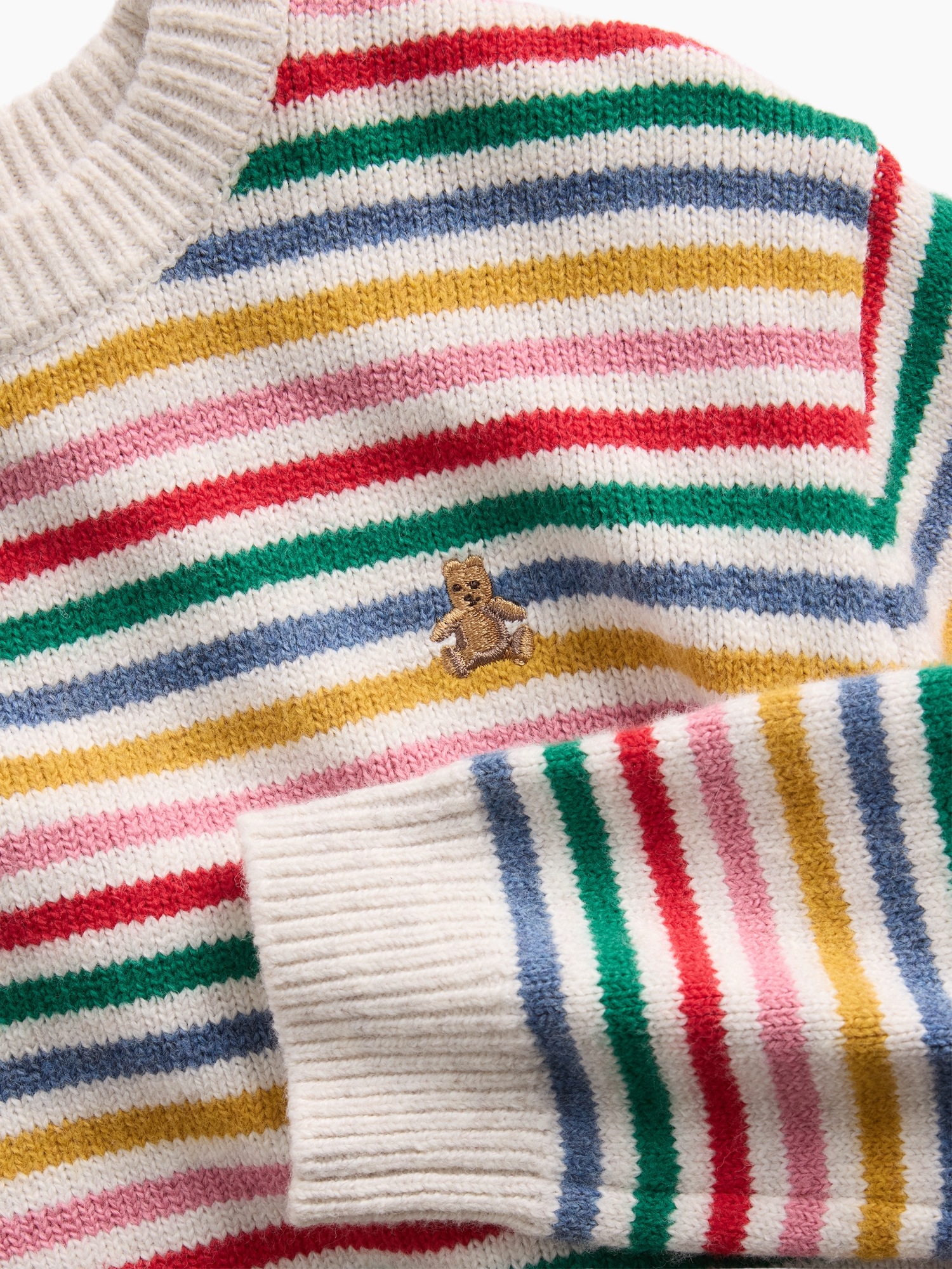 Свитер Gap CashSoft Happy Stripe Sweater для малышей, цвет: Полосатый — фото 2