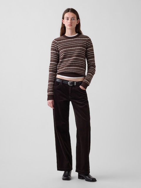 Low Rise Corduroy '90s Loose Pants