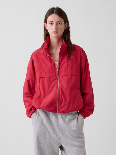 Poplin Oversized Track Jacket