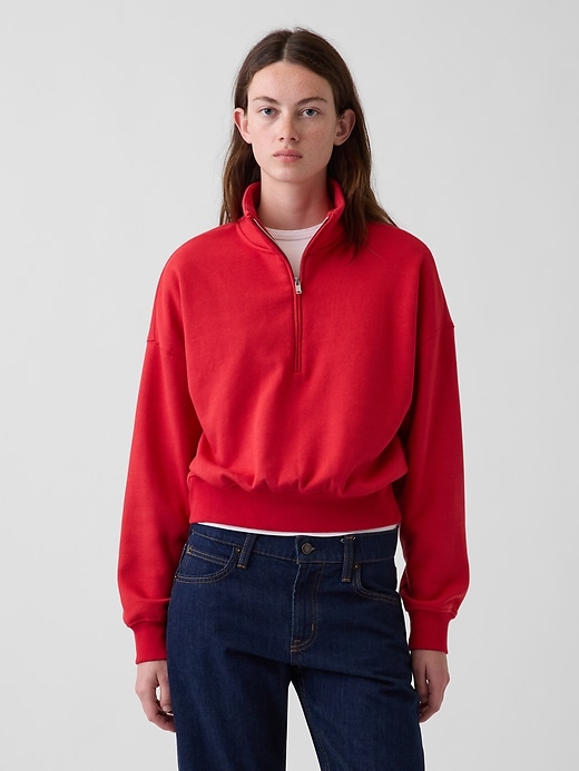 VintageSoft Oversized Half-Zip Wedge Pullover | Gap