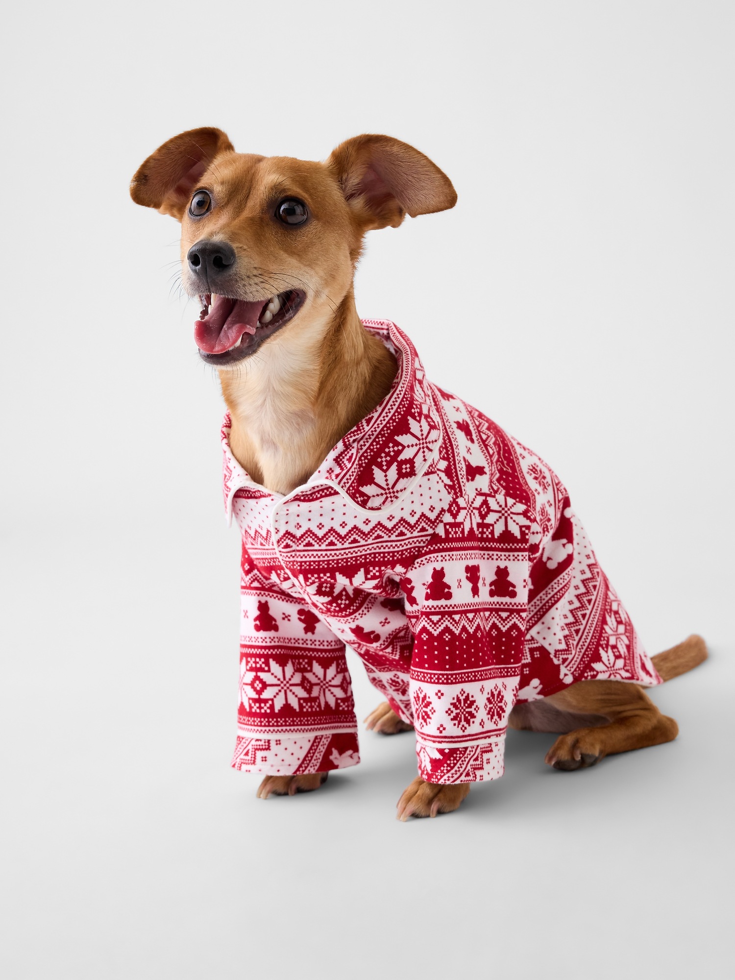 Gap Pet Softest Flannel PJ One-Piece, цвет: С принтом