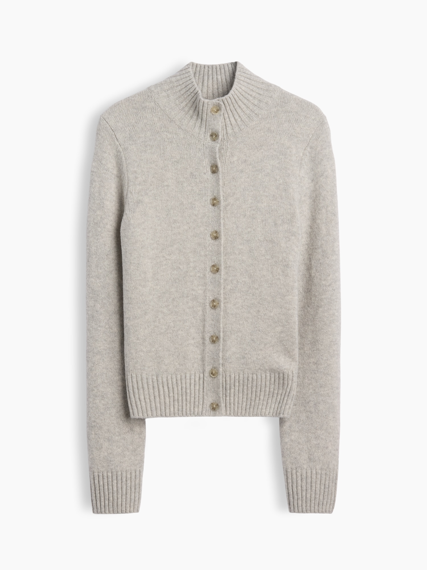 CashSoft Mockneck Cardigan Sweater
