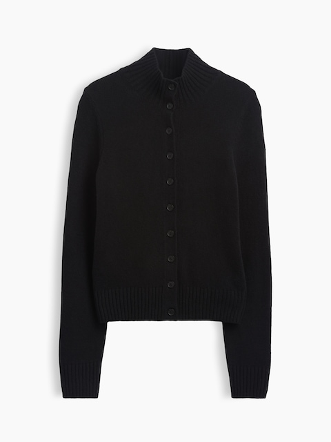 CashSoft Mockneck Cardigan Sweater