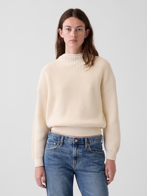 100% Cotton Oversized Rollneck Sweater
