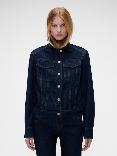 Gap × Victoria Beckham Latch-Collar Denim Jacket