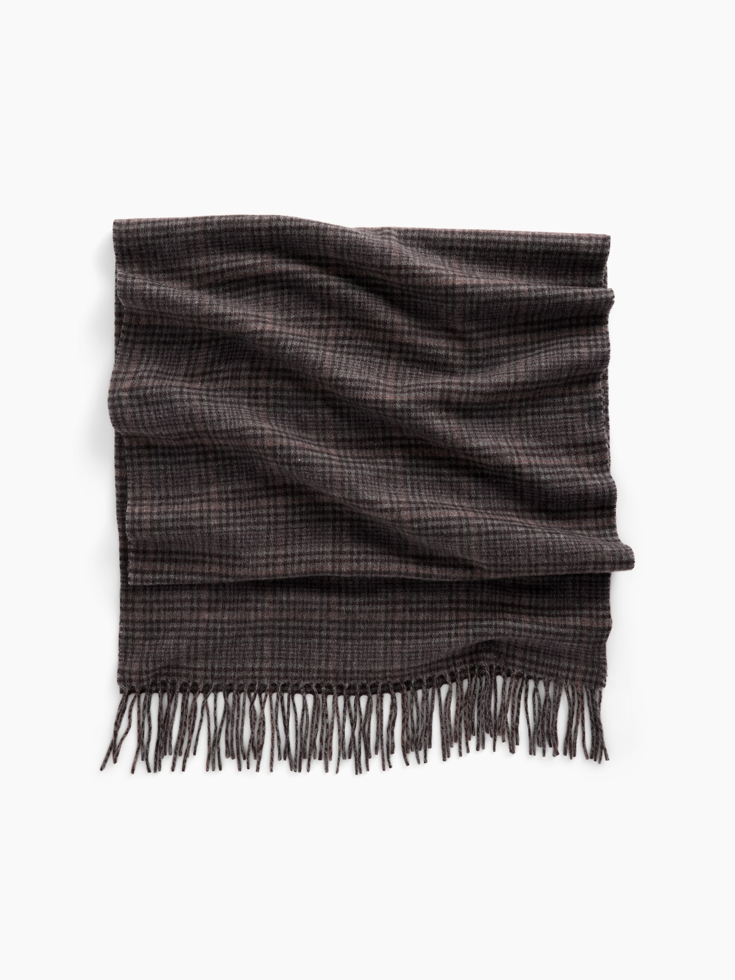 Wool-Blend Fringe Scarf