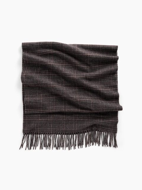 Wool-Blend Fringe Scarf