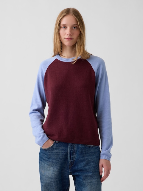 CashSoft Raglan Sweater