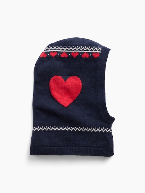 Baby & Toddler Heart Fair Isle Hood
