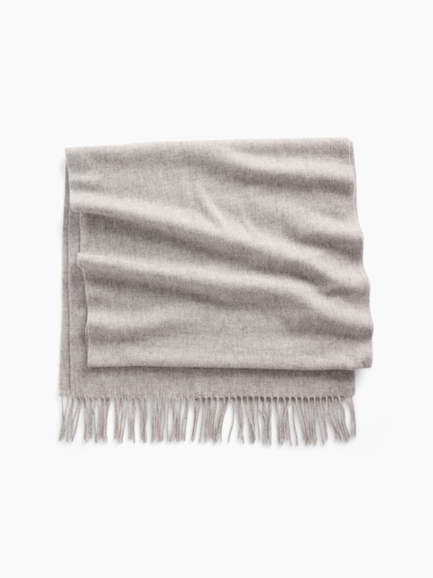 Wool-Blend Fringe Scarf