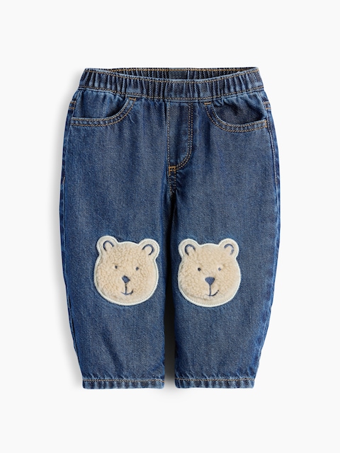 Baby Brannan Bear Patch Pull-On Jeans