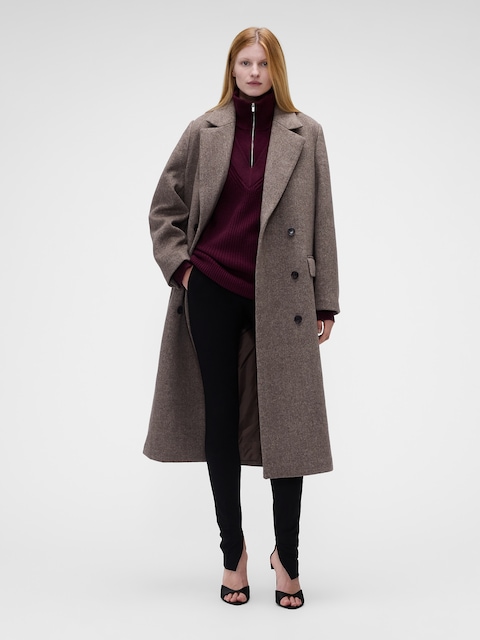 Gap × Victoria Beckham Mid Rise Split-Hem Ponte Pants