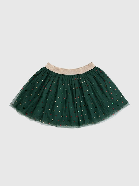 Sweet Wink Emerald Rhinestone Christmas Tutu Skirt
