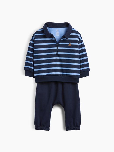 Baby VintageSoft Quarter-Zip Polo Sweat Set