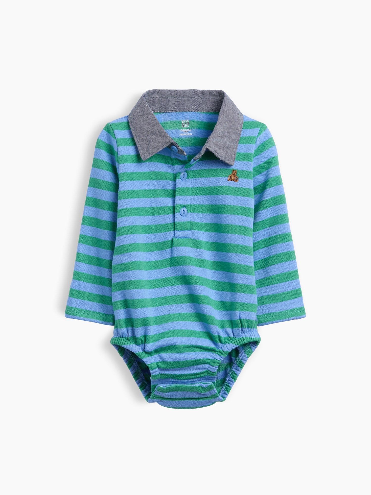 Baby VintageSoft Rugby Polo Shirt Bodysuit