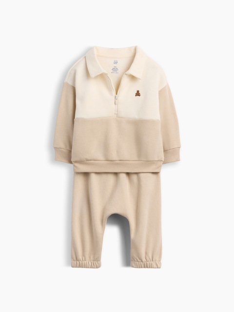 Baby VintageSoft Quarter-Zip Polo Sweat Set