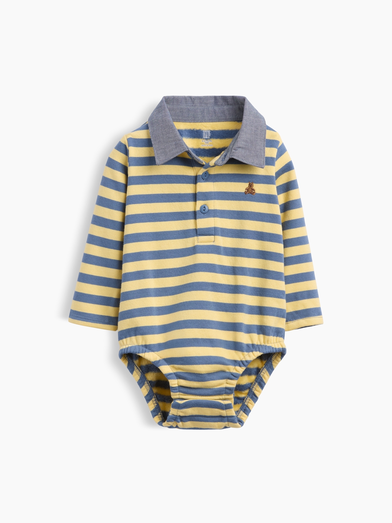 Baby VintageSoft Rugby Polo Shirt Bodysuit