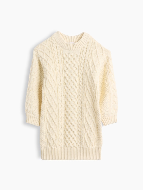 Baby & Toddler Cable-Knit Sweater Dress