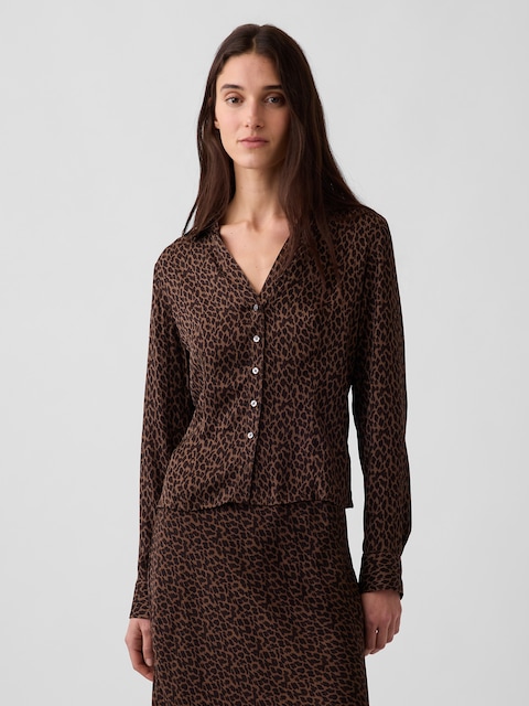 Satin Fitted Shirt