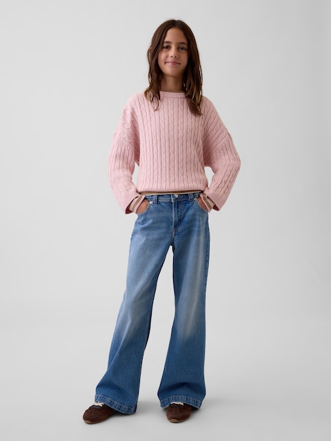Kids Low Rise Relaxed Flare Jeans