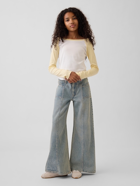 Kids Low Rise Baggy Jeans