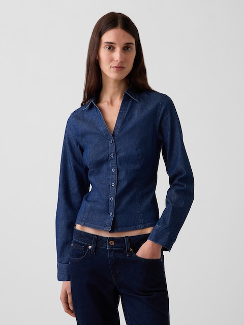 Denim Fitted Shirt