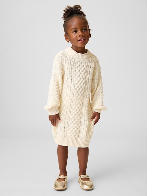 Baby & Toddler Cable-Knit Sweater Dress